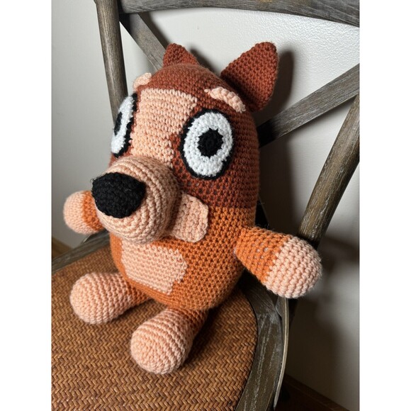 Handcrafted‎ Crocheted Bingo Character Stuffed Toy Plush From Bluey - Picture 3 of 14